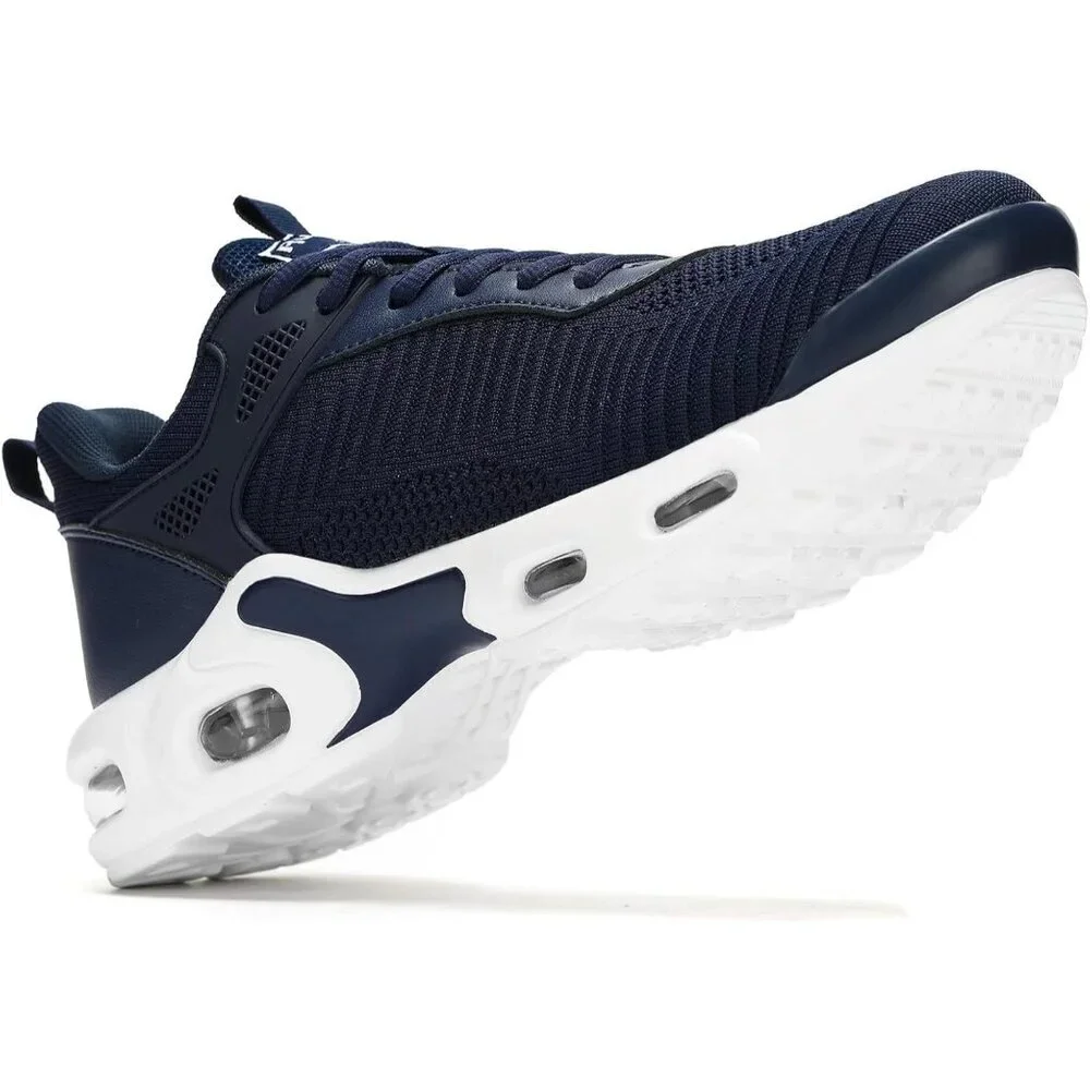 Men's Dark Blue Sneaker Non Slip Air Running Athletics Tennis Basketball Shoes